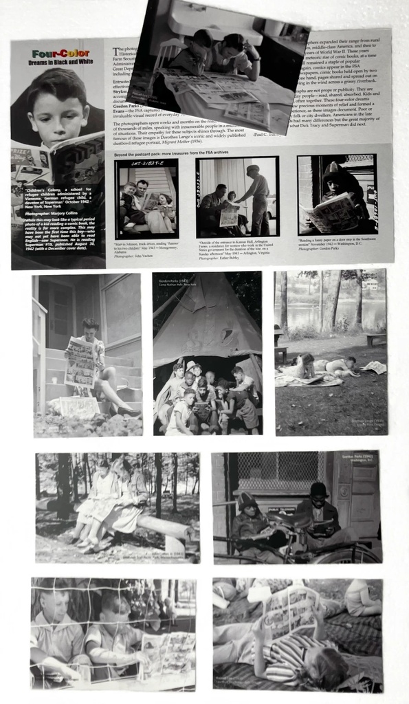 People Reading Golden Age Comics: The FSA Photos Postcard Pa 1